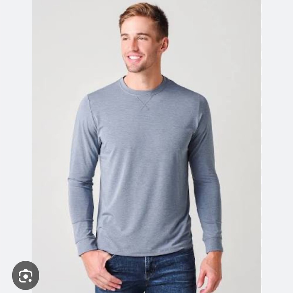 Free Fly Bamboo Flex Long Sleeve Tee Shirt Dark Gray Size XL